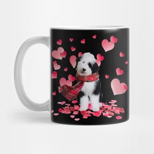 Sheepadoodle Valentines Day Shirt Heart Funny Dog Lover Mug